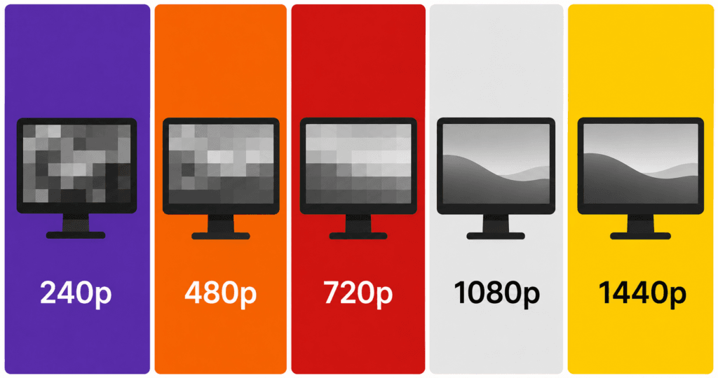 monitores com resoluções diferentes com o fundo padrão