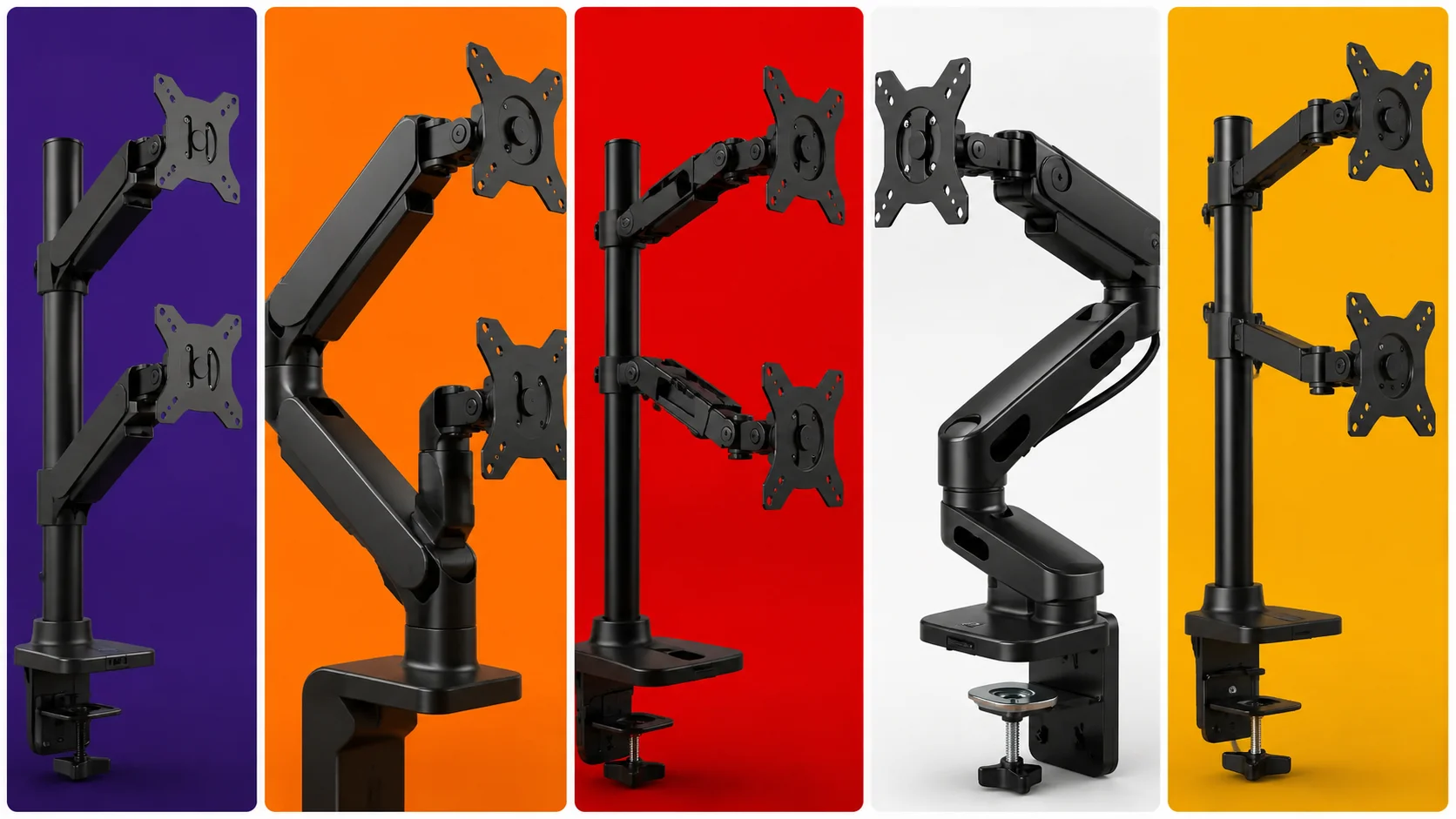 Best Dual Monitor Mounts for Heavy Displays